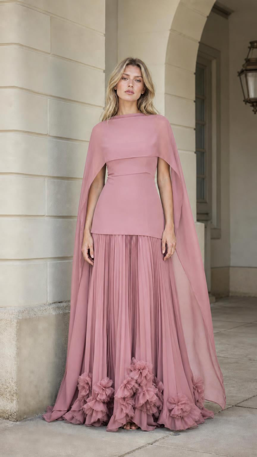 Full front view of dusty rose color variant