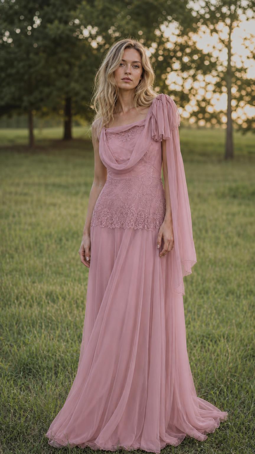 Front view of dusty rose color variant