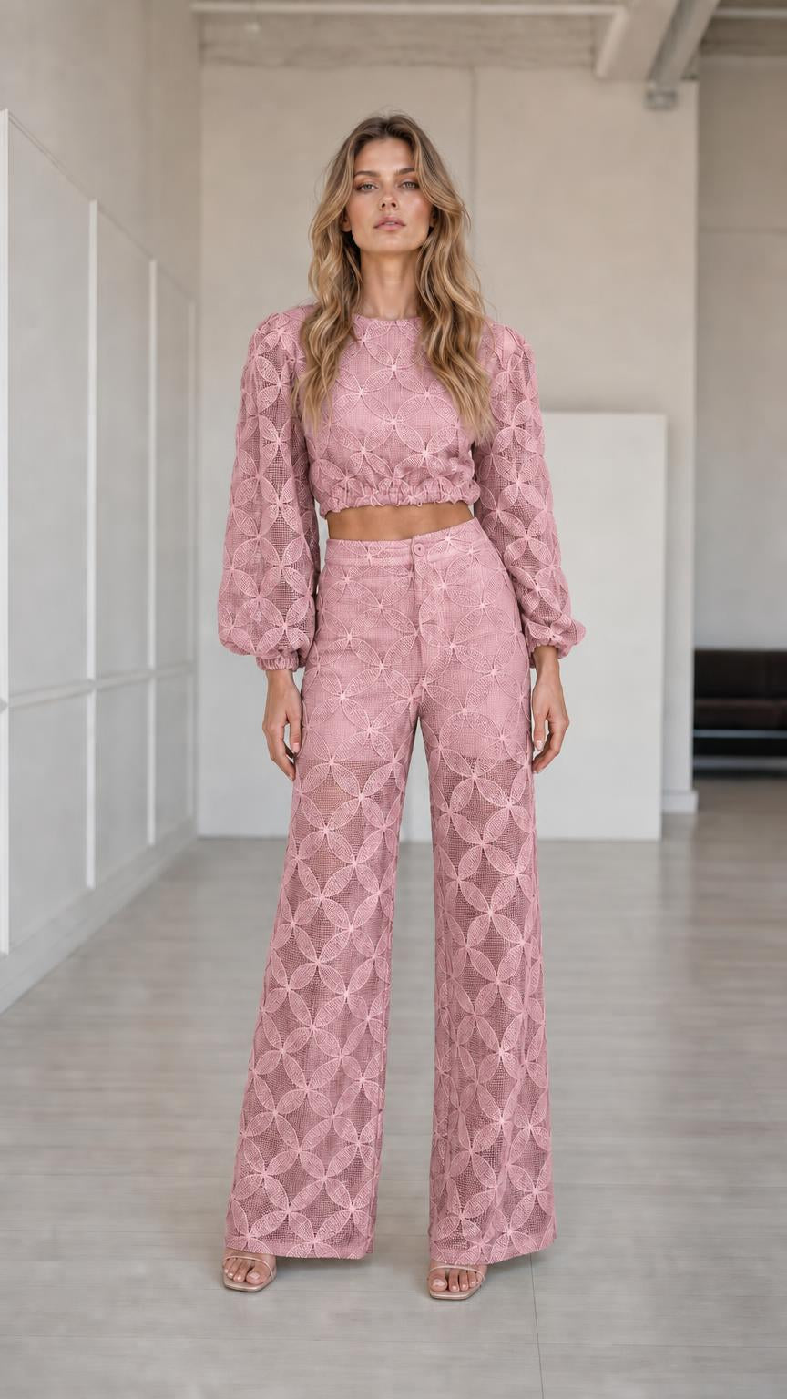 Full front view in pink colorway