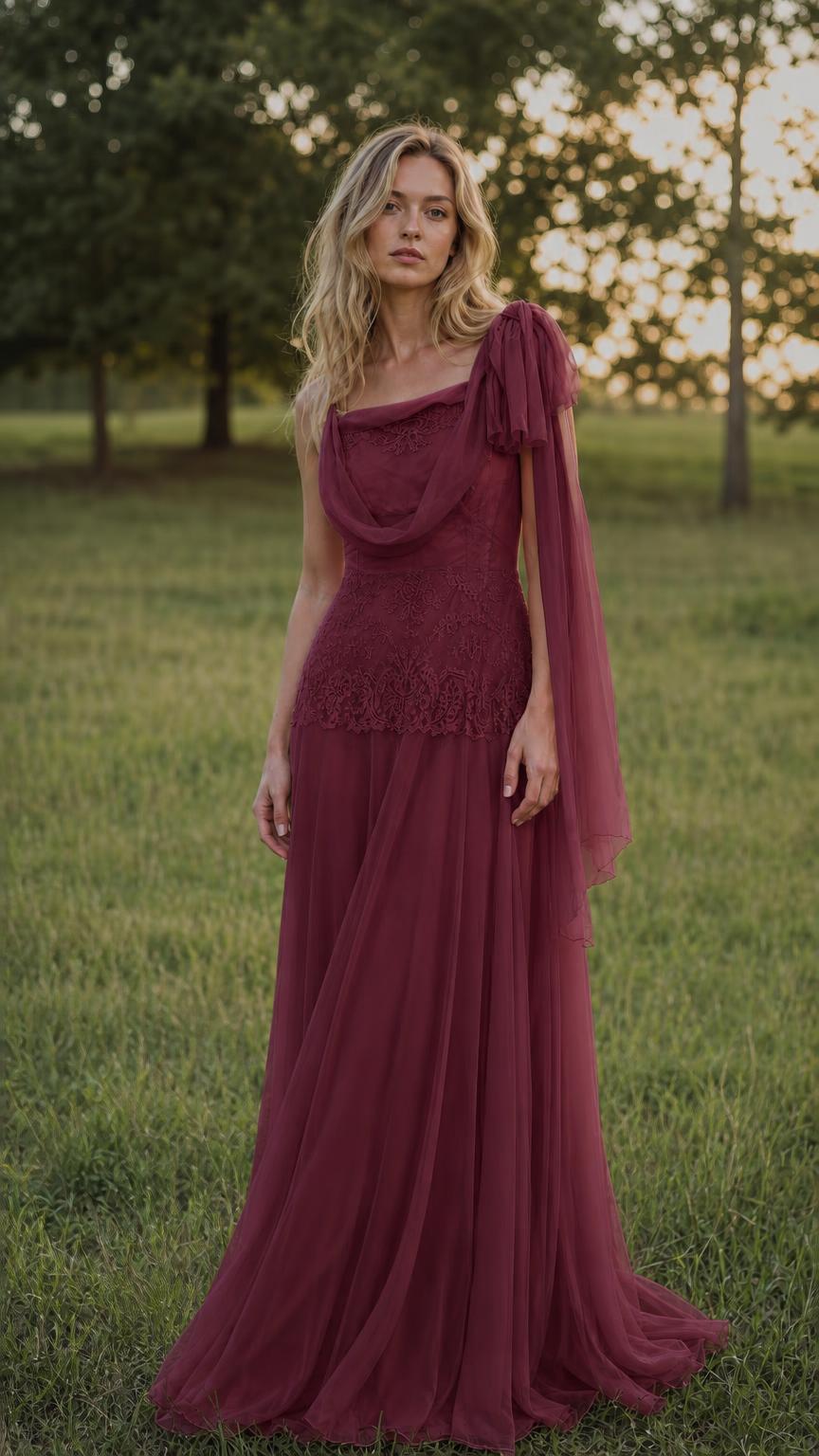 Front view of burgundy color variant