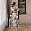 Women's British-style Floral Fashionable Casual Dress